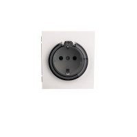 Розетка STRONG 1-ая с/з с/у, со шторками и крышкой 16А жемчуг KRANZ, KR-78-0702-4 Розетка STRONG 1-ая с/з с/у, со шторками и крышкой 16А жемчуг KRANZ, KR-78-0702-4