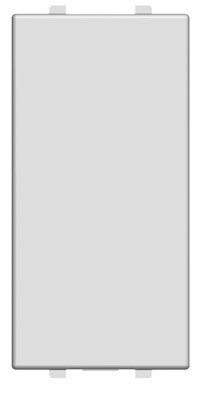 N2100 PL - Заглушка 1-модульная, серия Zenit, цвет серебристый - 2CLA210000N1301