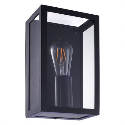 Arte Lamp BELFAST, Светильник уличный, цвет арматуры - черный, цвет плафона/декора - ПРОЗРАЧНЫЙ, 1х60W E27, A4569AL-1BK