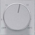 8540.9 PL - Накладка для терморегулятора 8140.9, серия SKY, цвет серебристый алюминий - 2CLA854090A1301