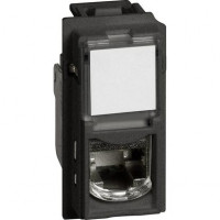 KG4279C6S Bticino LIVING NOW. Розетка компьютерная RJ45 cat6 STP 1 модуль.Цвет Черный., KG4279C6S