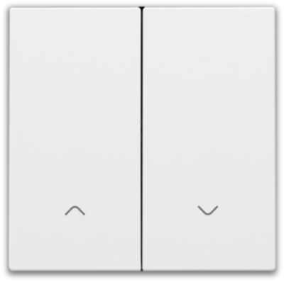 Niko Home Control Пластик Белая сталь Накладка управления жалюзи, 154-31006