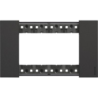 KA4804KG Bticino LIVING NOW. Декоративная рамка 4 модуля.Цвет Черный., KA4804KG