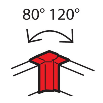 Legrand Внутренний изменяемый угол - от 80° до 120° - для кабель-каналов Metra 100x50, 638031