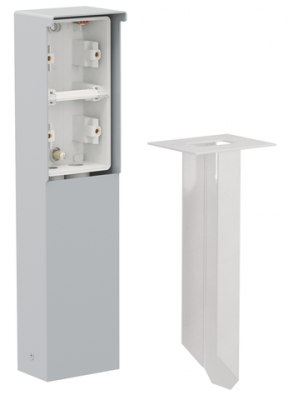 Niko Hydro Серый Уличный столбик на 2 поста, 700-36820