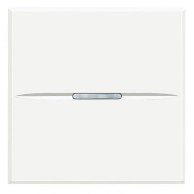 HD4001M2AN HD4001M2AN - Axolute. Выключатель аксиальный одноклавишный 10А 250В. Автоматические клеммы. 2 модуля. Цвет Белый, Bticino