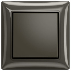 ABB Выключатель 1-клавишный, цвет - chateau-черный, серия Basic55