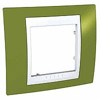 UnicaCh Рамка 1-ная, фисташк./бел.