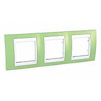 ХАМЕЛЕОН РАМКА 3-постовая, горизонтальная, БЕЛЫЙ/ ЗЕЛЕНОЕ ЯБЛОКО