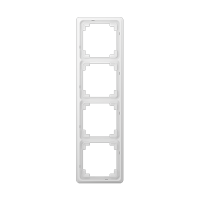 Рамка для вертикальной и горизонтальной установки, 4-кратная, белая, CDP584WW
