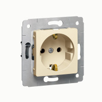 Legrand Cariva DIY Розетка 2К+З, нем. винты, шт. слоновая кость, 695917