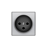 8587 AI - Накладка розетки 8187, серия SKY, цвет нержавеющая сталь - 2CLA858700A1401 8587 AI - Накладка розетки 8187, серия SKY, цвет нержавеющая сталь - 2CLA858700A1401