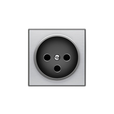 8587 AI - Накладка розетки 8187, серия SKY, цвет нержавеющая сталь - 2CLA858700A1401