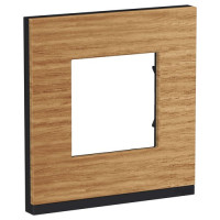 PURE РАМКА 1-постовая, горизонтальная, ДУБ/антрацит