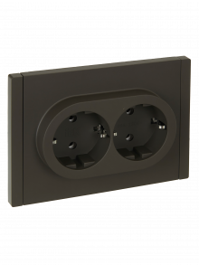 FORTE&PIANO Роз. 2-я с з/к без з/ш б/к 16А FP324 сер. IEK, FP-R21-16-1-K03