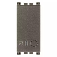 Vimar Выключатель электронный 16А 100-240 V~ 50/60 Гц, местное управление или дистанционно, двойной технологии IoT на Bluetooth 5.0 и Zigbee 3.0, Metal, 19593.M