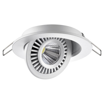 Novotech 358815 SPOT NT21 210 белый Светильник встраиваемый светодиодный IP20 LED 9W 770Лм 4000K 220V GESSO