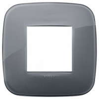 19672.61 - Vimar Накладка ROUND на 2 модуля REFLEX серый дым
