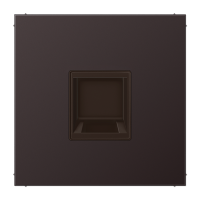 Плата (фиксация защёлкиванием) для одного модуля; металл; дарк, AL1969-1WED