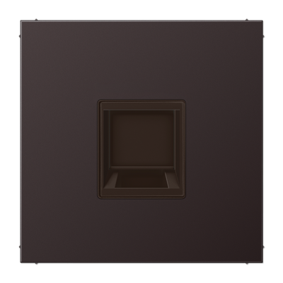 Плата (фиксация защёлкиванием) для одного модуля; металл; дарк, AL1969-1WED