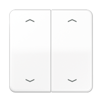 Клавиша для KNX кнопки, 2 группы с символами "стрелки"; дюропласт; белый, CD102PWW