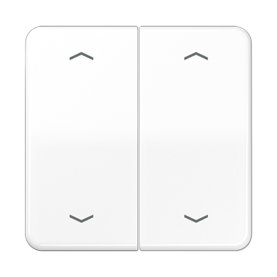 Клавиша для KNX кнопки, 2 группы с символами "стрелки"; дюропласт; белый, CD102PWW