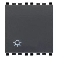 Vimar Кнопка 1P NO 10A 2м с символом "лампа", 20008.2.L Vimar Кнопка 1P NO 10A 2м с символом "лампа", 20008.2.L