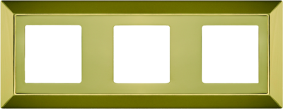 FD01253OB Fede Barcelona Рамка 3-ная, Bright Gold
