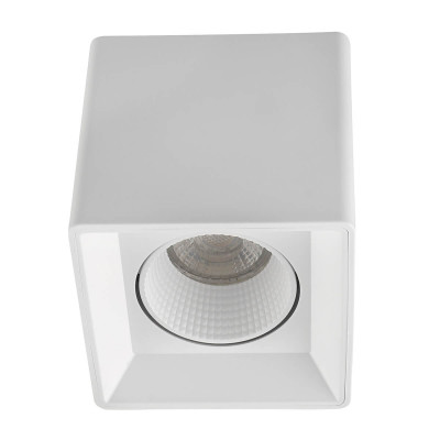 Denkirs DK3080-WH Светильник накладной IP 20, 10 Вт, GU5.3, LED, белый/белый, пластик