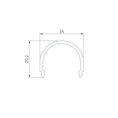 Экран G-L прозрачный для PLS-GIP (Arlight, Пластик), 015951