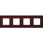 FD01604RW Fede FD01604RW Рамка на 4 поста гор./верт., цвет red wine