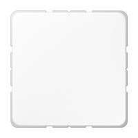 Крышка без отверстий, фиксация защёлкиванием, для произвольных вырезов (либо использование в качестве заглушки), возможно IP44; термопласт; белый; CD500, CD594-0WW