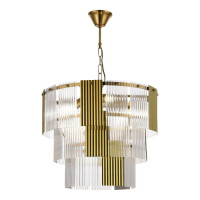 ST LUCE SLE1123-303-07 Светильник подвесной Латунь/Золотистый, Прозрачный E14 7*40W