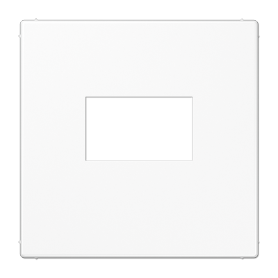 Плата для USB-зарядных устройств без видимого винта; термопласт; белый, LS1969USBWW