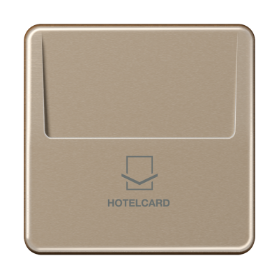 Накладка-картодержатель для балансирных механизмов 531U, 532U, 533U, 534U; термопласт; золотая бронза; CD500, CD590CARDGB-L