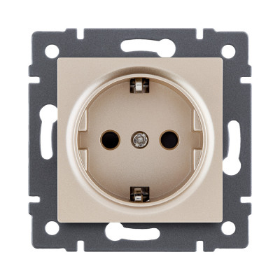 Розетка штепсельная SCHUKO 16A/250 В, золотой Kollinger REA-002GD для Aspekt, Eleganz, Reflex