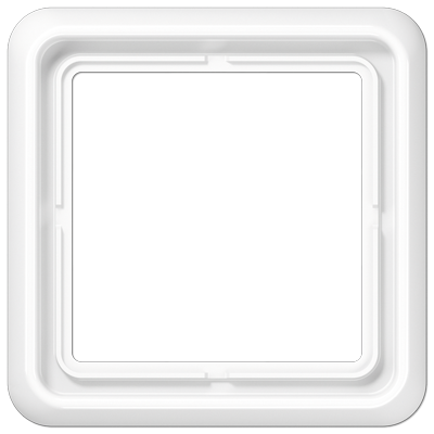 Рамка для вертикальной и горизонтальной установки, 1 пост; дюропласт; белый; CD500, CD581WW