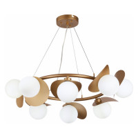 Evoluce SLE220503-08 Светильник подвесной Золотистый/Белый G9 8*5W