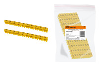 Маркер наборный - символ "N" желтый 6 мм2 (100 шт.) TDM Electric, SQ0534-0056