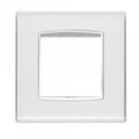 20642.B41 - Vimar Накладка классика на 2 модуля REFLEX лед белый с белым обрамлением