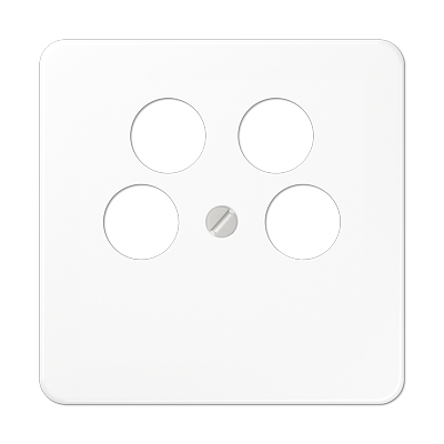 Крышка для SAT-TV-розетки с 4-мя гнездами; белая, CD561-4SAT2WW