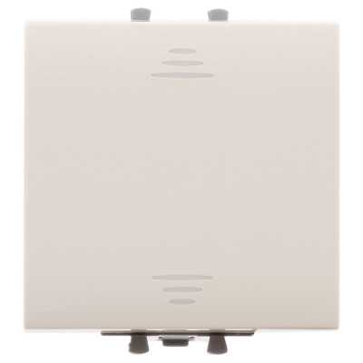 4405102 - ДКС Выключатель одноклавишный модульный, "Avanti", "Ванильная дымка", 2 модуля