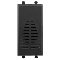 4412191 - ДКС Звонок модульный, "Avanti", "Черный матовый", 1 модуль