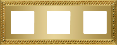 FD01233OB Fede Sevilla Рамка 3-ная, Bright Gold