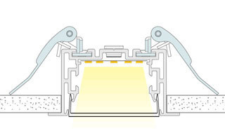 Пружинный держатель S2-LINIA-F Clip Set (Arlight, Металл), 021190