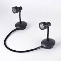 LUSSOLE BAY SHORE Трековый светильник, цвет основания - черный, плафон - металл (цвет - черный), 2x50W GU10, LSP-9821-02 LUSSOLE BAY SHORE Трековый светильник, цвет основания - черный, плафон - металл (цвет - черный), 2x50W GU10, LSP-9821-02