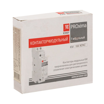 Контактор модульный КМ РУ 16А 2NO (1 мод.) EKF PROxima