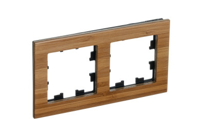 ATN353202 - ATLASDESIGN NATURE 2-постовая РАМКА, ДЕРЕВО БАМБУК, Systeme Electric