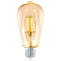 11521 Светодиодная лампа филаментная ST64, 4W (E27), L140, 2200K, 220lm, янтарь