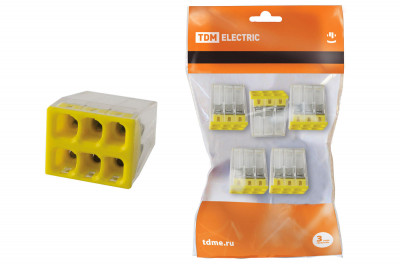 Строительно-монтажная клемма КБМ-2273-246 (2,5мм2) с пастой (5 шт/упак) TDM Electric, SQ0517-0126